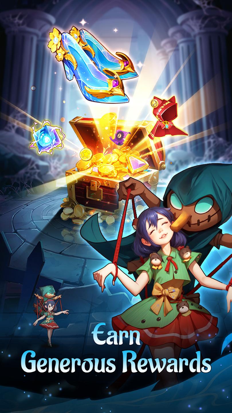 Hero collection and progression screenshot
